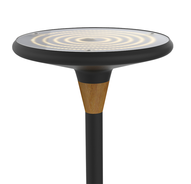 Vloerlamp Unilux Baly led bamboe zwart