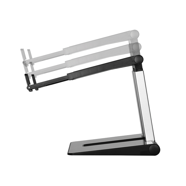 Laptopstandaard Neomounts NSLS200 opvouwbaar zwart zilver