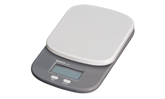 Briefweger MAUL Start tot 2000 gram inclusief batterijen grijs Briefweger MAUL Start tot 2000 gram inclusief batterijen grijs