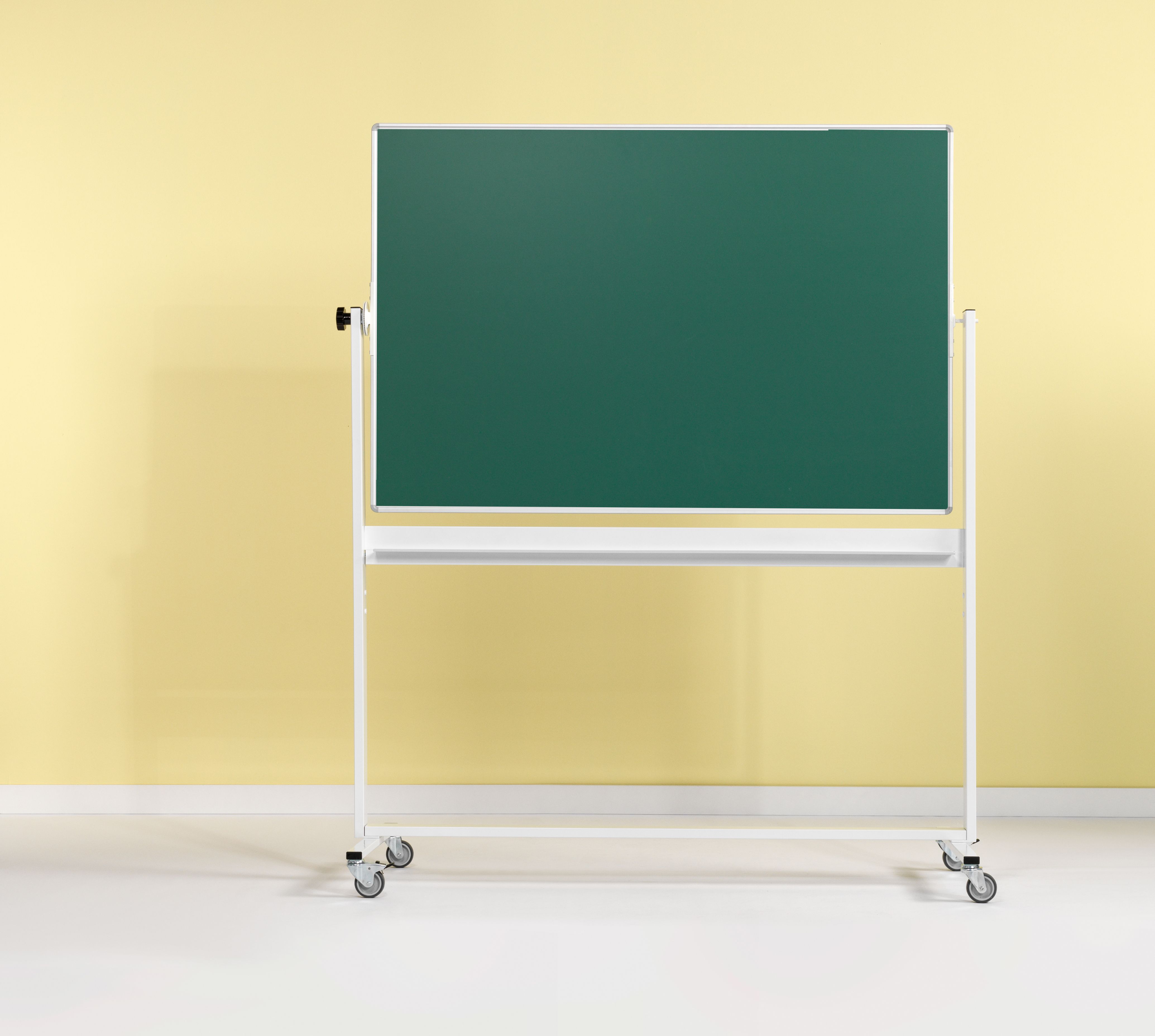 Kantelbord whiteboard, dubbelzijdig krijt groen - 100x150 cm