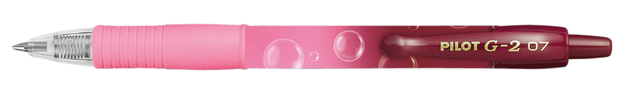 Gelschrijver PILOT G-2 Bubble roze medium blauwschrijvend Gelschrijver PILOT G-2 Bubble roze medium blauwschrijvend