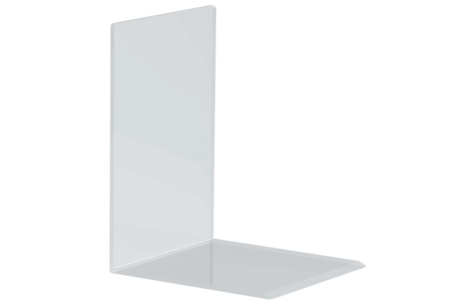 Boekensteun MAUL acryl 16x15x21cm set 2 glashelder Boekensteun MAUL acryl 16x15x21cm set 2 glashelder