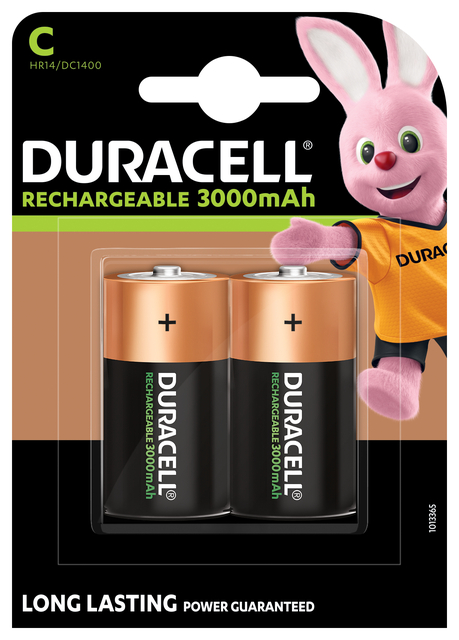 Batterij oplaadbaar Duracell 2xC 3000mAh Plus Batterij oplaadbaar Duracell 2xC 3000mAh Plus