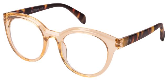 framed glasses, round frame, tortoise pattern, transparent beige, eyewear accessory