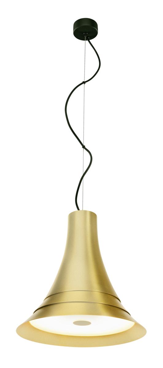hanglamp, pendel, goud, metalen, kroonluchter