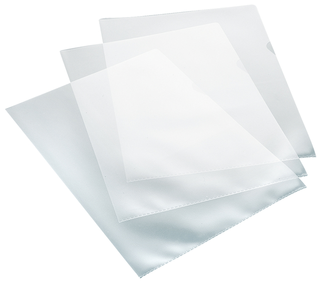 Insteekmap L-model Quantore A4 PP 0.12mm nerf 100 stuks Insteekmap L-model Quantore A4 PP 0.12mm nerf 100 stuks