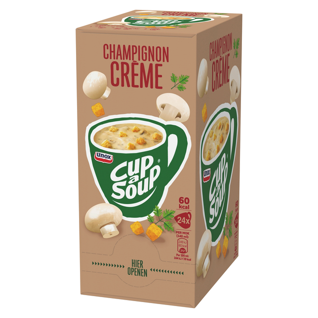 Cup-a-Soup Unox champignon crème 24x140ml Cup-a-Soup Unox champignon crème 24x140ml