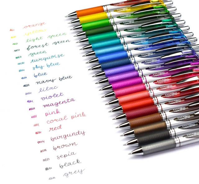 Gelschrijver Pentel BL77 Energel medium bosgroen