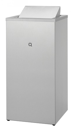 Qbic-Line Afvalbak met deksel RVS 85 liter