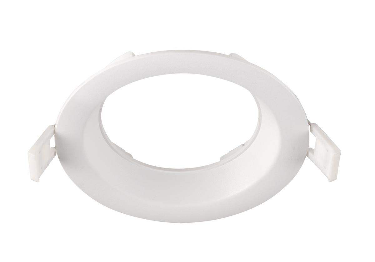 downdraft-mount, recessed-light-trim, hole-insert, trim-ring, white