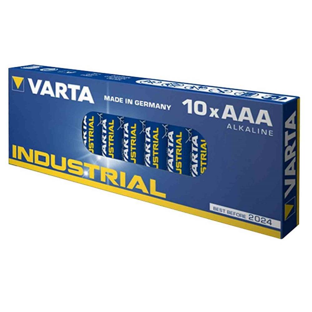 Varta batterij alkaline industrial AAA pak 10 st. Varta batterij alkaline industrial AAA pak 10 st.