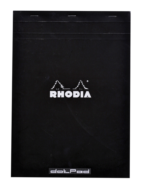 Schrijfblok Rhodia A4 dots 80 vel 90gr zwart Schrijfblok Rhodia A4 dots 80 vel 90gr zwart