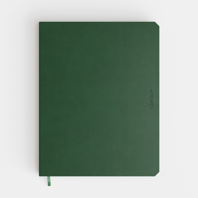 Notitieboek de KEMPEN Origin 171x220mm blanco 192 pagina's 90gr groen Notitieboek de KEMPEN Origin 171x220mm blanco 192 pagina's 90gr groen
