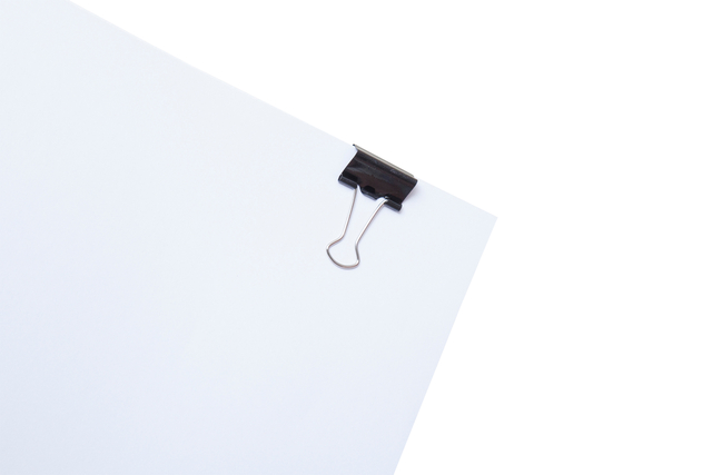 Papierklem MAUL 213 Foldback 25mm zwart 12 stuks