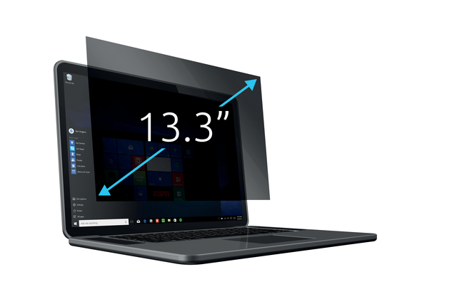 laptop, 13,3 inch, zwart, breedbeeldscherm