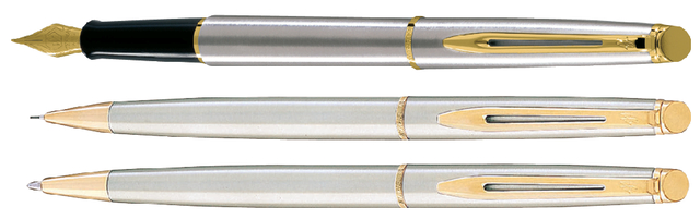 Balpen Waterman Hémisphère stainless steel GT medium