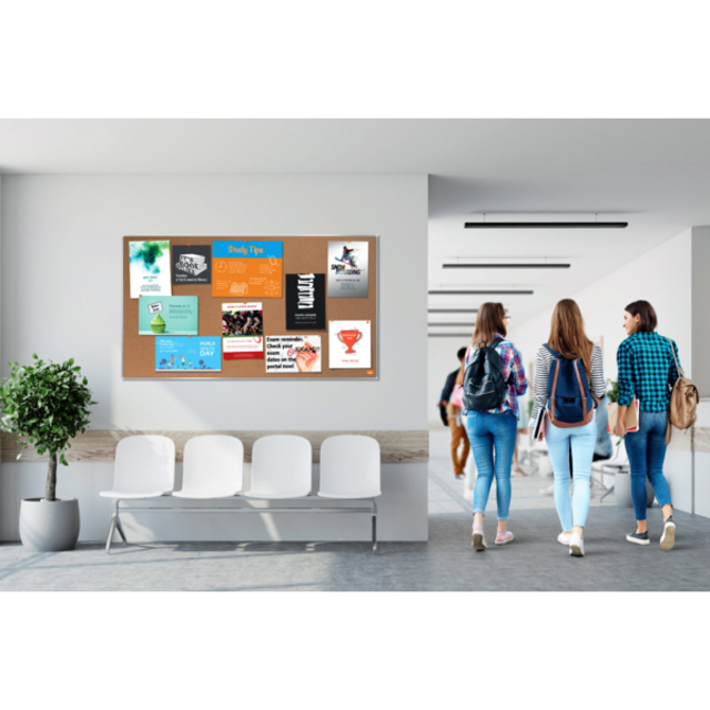 Prikbord Nobo Impression Pro widescreen 50x89cm kurk