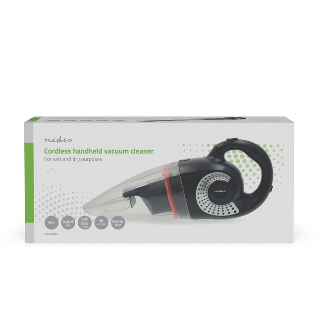 Handstofzuiger Nedis nat-droog 90W oplaadbaar zwart-oranje Handstofzuiger Nedis nat-droog 90W oplaadbaar zwart-oranje