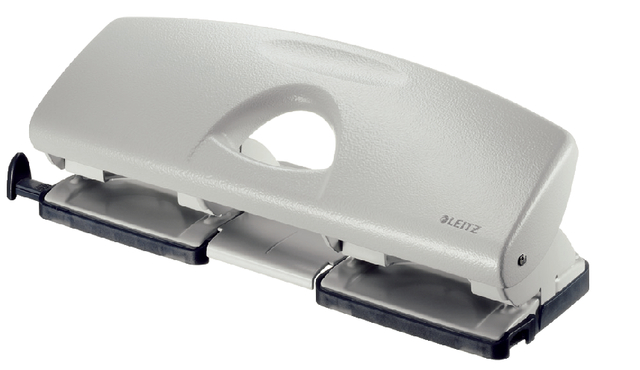 Perforator Leitz  metaal 4 gaats 16 vel grijs Perforator Leitz  metaal 4 gaats 16 vel grijs