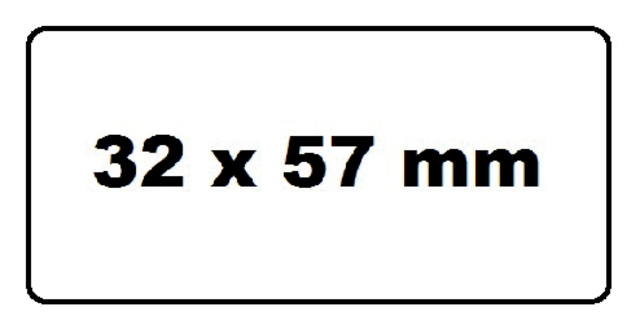 Labeletiket Quantore 11354 57mmx32mm adres wit 1000 stuks