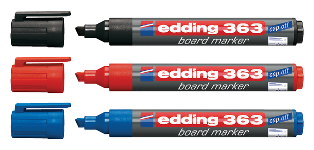 Whiteboardmarker edding 363 schuin 1-5mm zwart