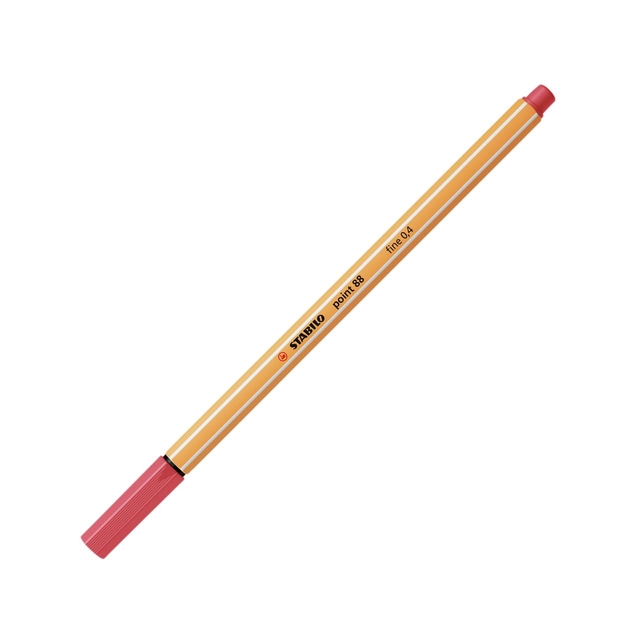 Fineliner STABILO point 88/47 fijn roestig rood