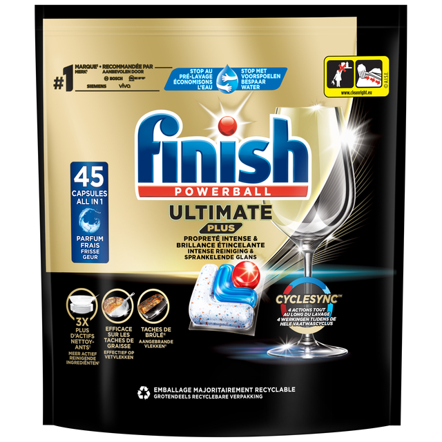Vaatwastabletten Finish Ultimate Plus 45st Vaatwastabletten Finish Ultimate Plus 45st