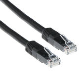 ACT Zwarte 10 meter U/UTP CAT6A patchkabels met RJ45 connectoren