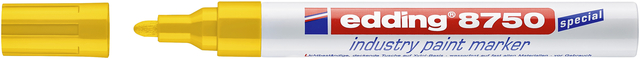 Paintmarker edding 8750 industrie 2-4mm geel Paintmarker edding 8750 industrie 2-4mm geel