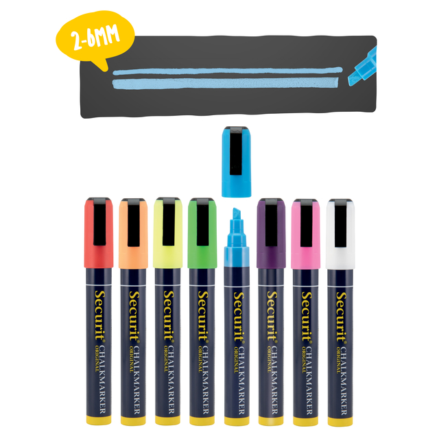 highlighter, marker, fluorescerend, kleurig, set