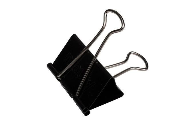 Papierklem MAUL foldback 215 zwart 6 stuks Papierklem MAUL foldback 215 zwart 6 stuks