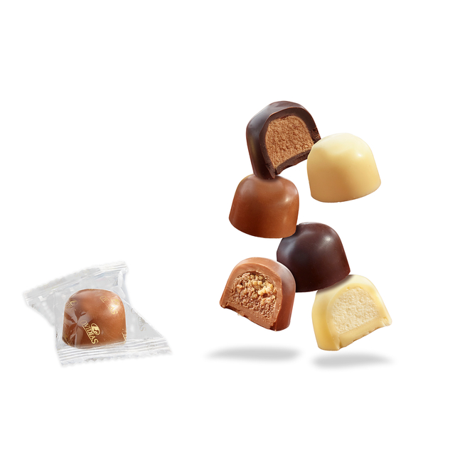 praline, chocolade, vulling, bonbon, mini-gevulde praline