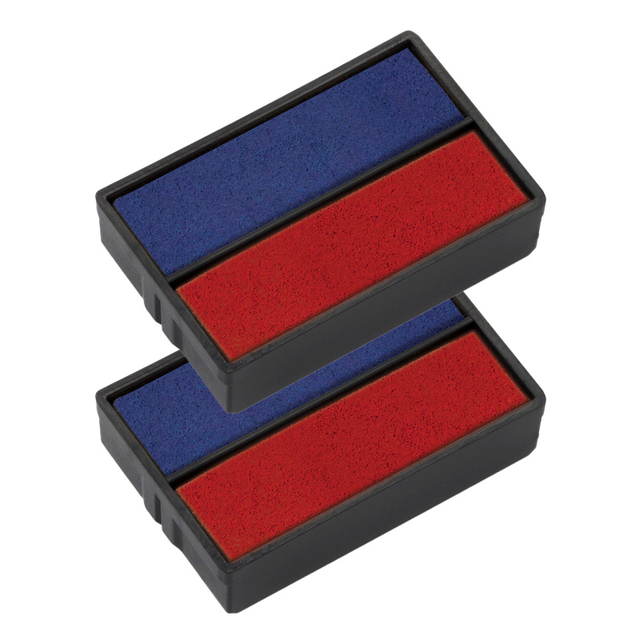 Stempelkussen Trodat Printy 6/4850 2 stuks blauw en rood Stempelkussen Trodat Printy 6/4850 2 stuks blauw en rood