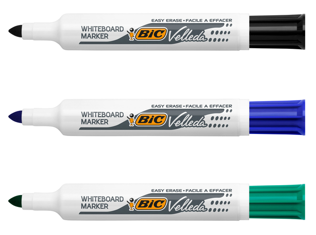 Whiteboardmarker Bic Velleda 1711 rond large blauw