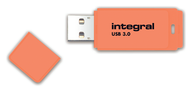 USB-stick 3.0 Integral 64GB neon oranje USB-stick 3.0 Integral 64GB neon oranje