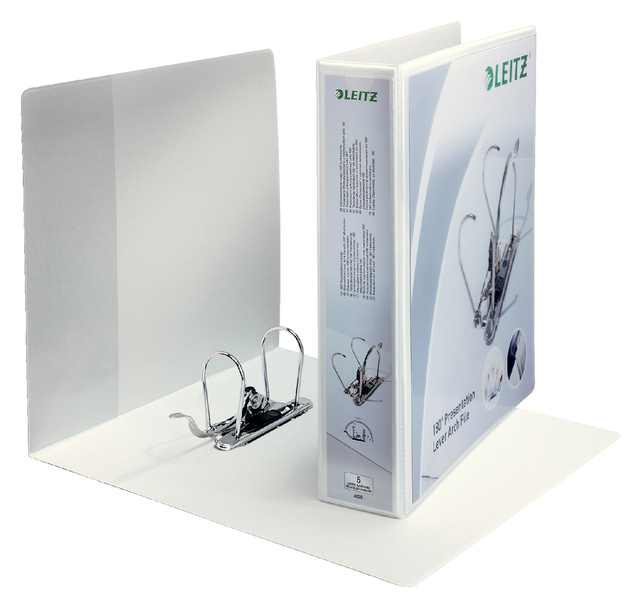 Ordner Leitz 4226 panorama 180° 75mm PP A4 maxi 3tas wit Ordner Leitz 4226 panorama 180° 75mm PP A4 maxi 3tas wit