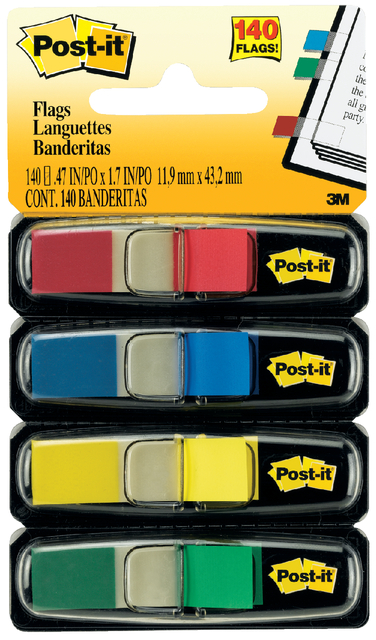 Indextabs Post-it 6834 11,9x43,1mm assorti 140 tabs Indextabs Post-it 6834 11,9x43,1mm assorti 140 tabs