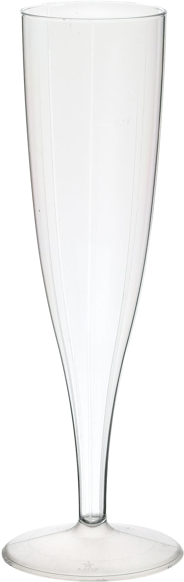 Duni champagne flutes plastic 135cl doos 100 stuks