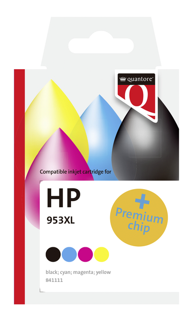 HP-inktcartridge, 953XL, inktcartridge, kleurset, premium-chip