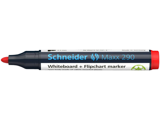 Whiteboardmarker Schneider Maxx 290 rond 2-3mm assorti doos à 3+1 gratis