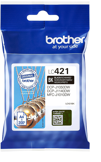 Inktcartridge Brother LC-421BK zwart Inktcartridge Brother LC-421BK zwart