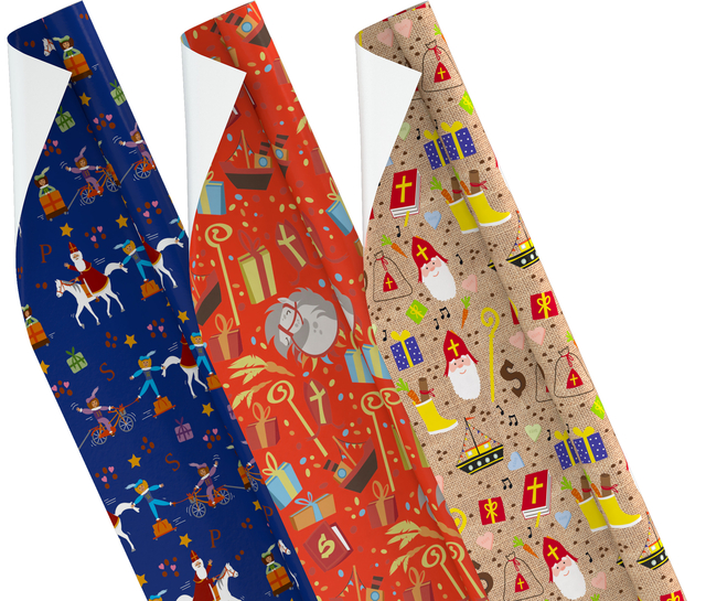 kerstornamenten, linten, cadeaupapier, patroon, kadoverpakking