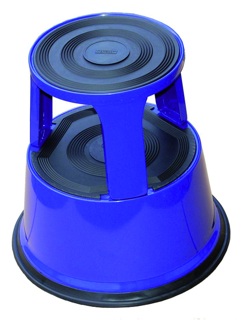 Opstapkruk Desq 420mm metaal blauw
