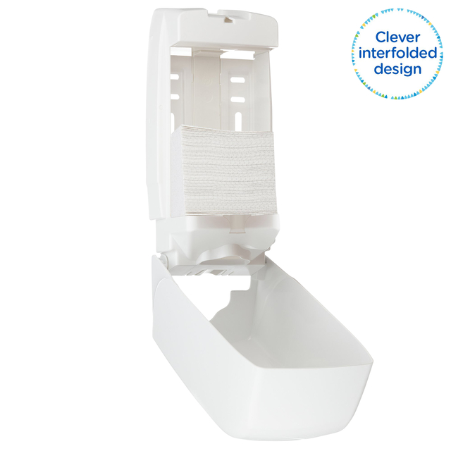 Toiletpapier Kleenex gevouwen 2-laags 110x186mm wit 8408