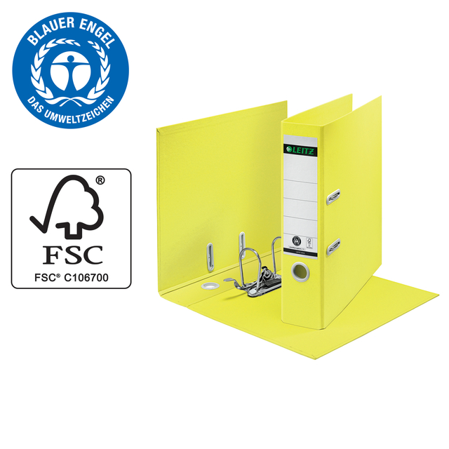binders, ringbinders, gele binder, FSC gecertificeerd, kantoor ordenaar