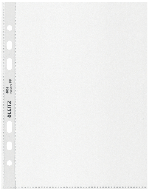 Showtas Leitz Recycle 100µ 6-gaats PP A5 transparant 25 stuks Showtas Leitz Recycle 100µ 6-gaats PP A5 transparant 25 stuks