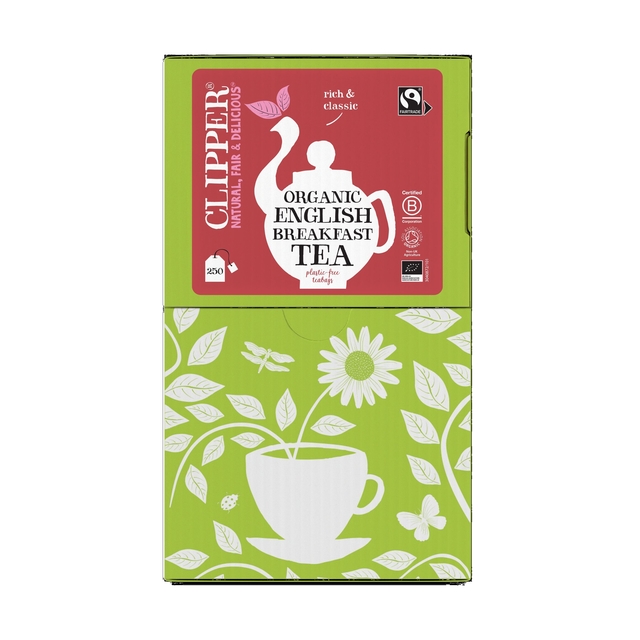 Thee Clipper English breakfast bio 250 zakjes Thee Clipper English breakfast bio 250 zakjes