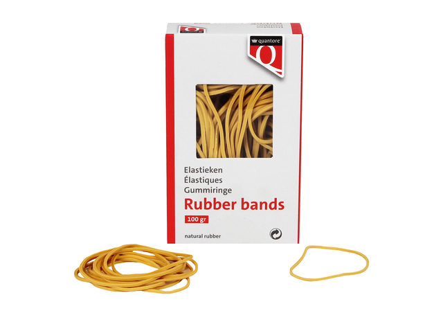 Elastiek Quantore 19 90x1,5x1mm 100gram Elastiek Quantore 19 90x1,5x1mm 100gram