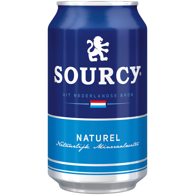 Water Sourcy blauw blik 330ml Water Sourcy blauw blik 330ml