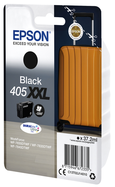 Inktcartridge Epson 405XXL T02J14 zwart Inktcartridge Epson 405XXL T02J14 zwart